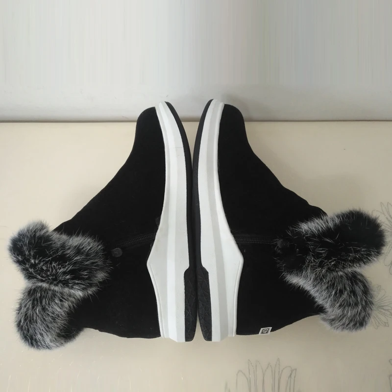 Женские спортивные ботинки E TOY теплые зимние на толстой подошве повседневные