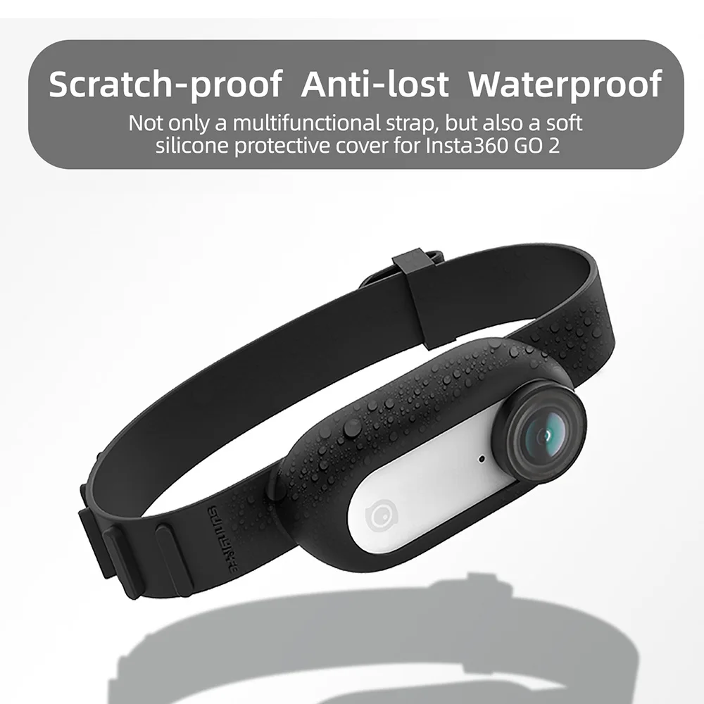 insta360 go2 hand cable strap camera expansion silicone sleeve wristband backpack bike strap for insta360 go2 accessories free global shipping