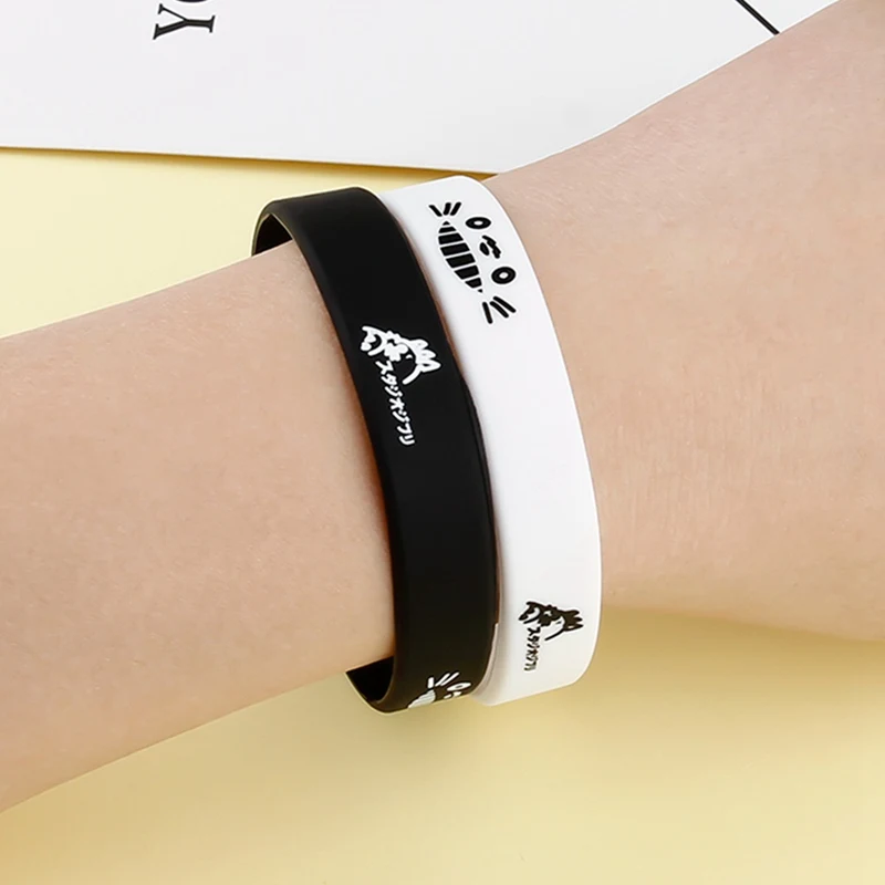 2 в 1 Аниме Хаяо Миядзаки Дракон кошка браслеты Тоторо силиконовые резиновые