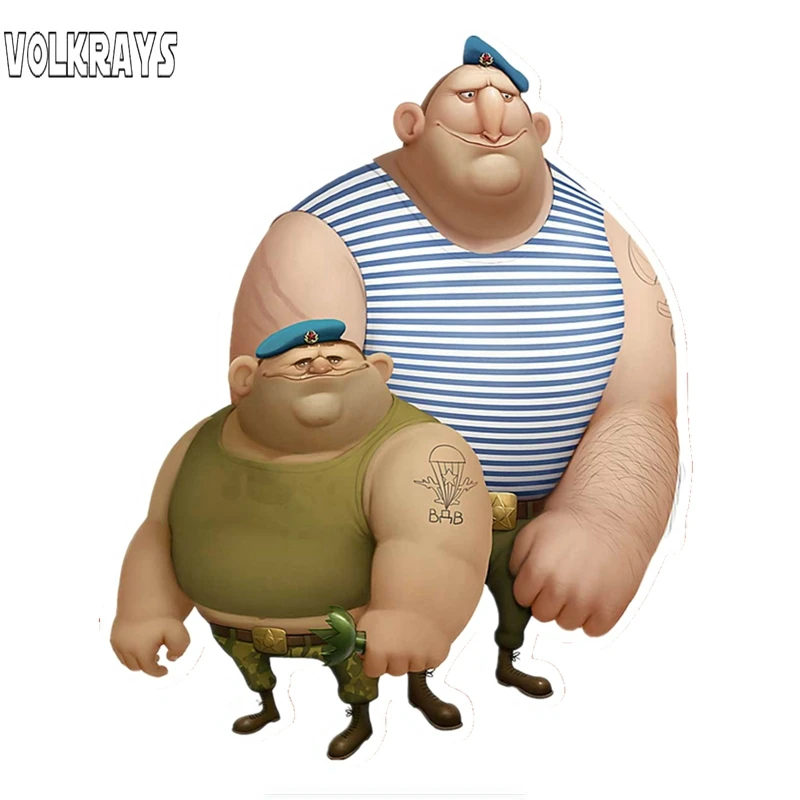 Красочные автомобильные наклейки Volkrays VDV из ПВХ для офицеров Мотоциклы