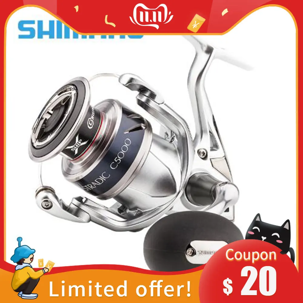 Рыболовная Катушка спиннинговая 100% Япония Shimano Stradic FK 1000HG 2500HG C3000HG 4000XG C5000XGFK