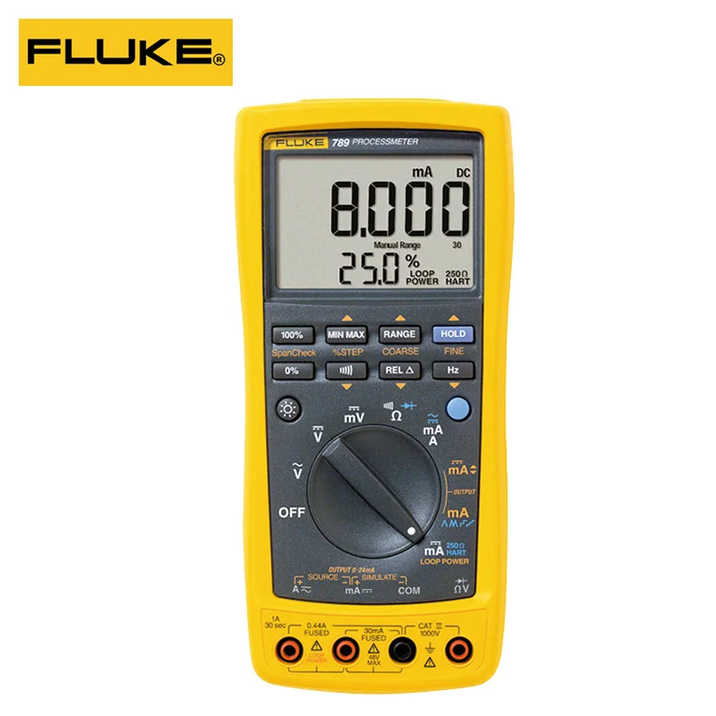 Fluke 789 Высокоточный Ручной Портативный Процесс мультиметр |