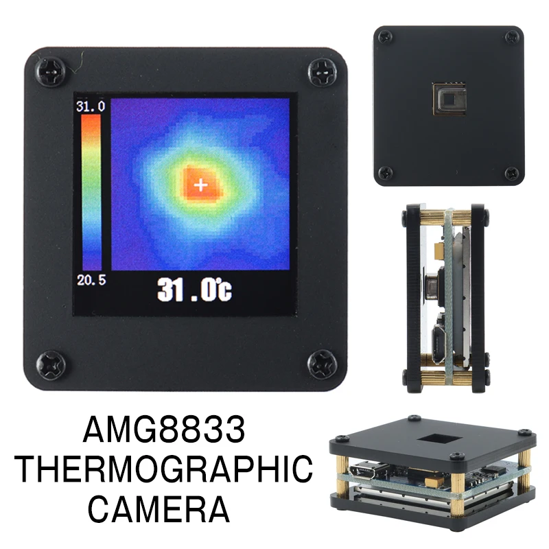 Professional Thermographic Camera AMG8833 IR Temperature Sensor Portable Handheld Infrared Thermal Imager Thermoregulator