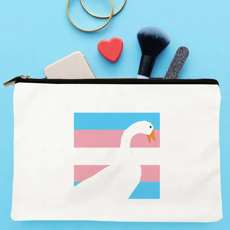 

Women goose said Trans Printed Make up bag Fashion Women Cosmetics Organizer Bag for Travel Colorful Storage Bag for Lady Bag