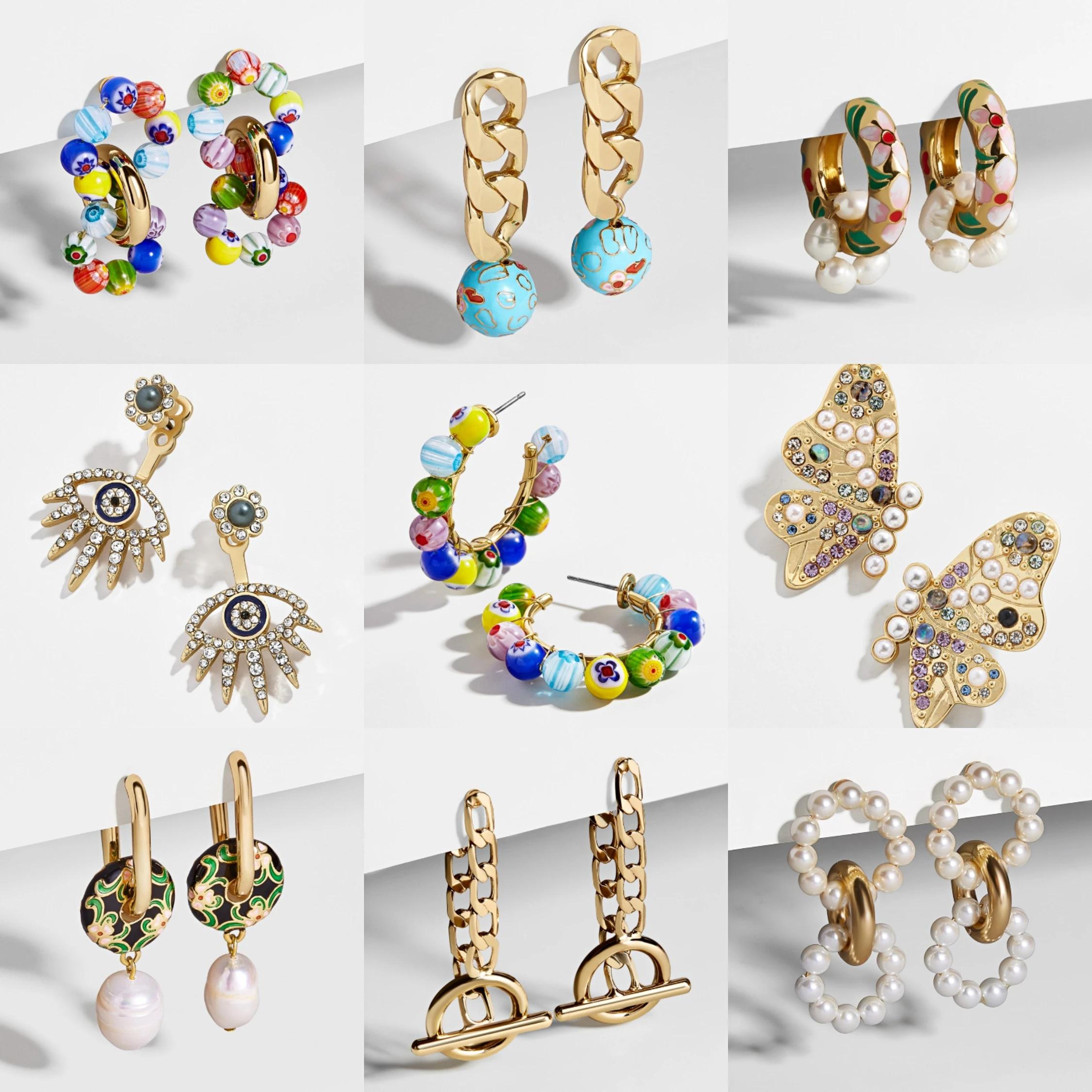 Серьги BA 2020 модные серьги в виде глаз бабочки элегантная имитация жемчуга