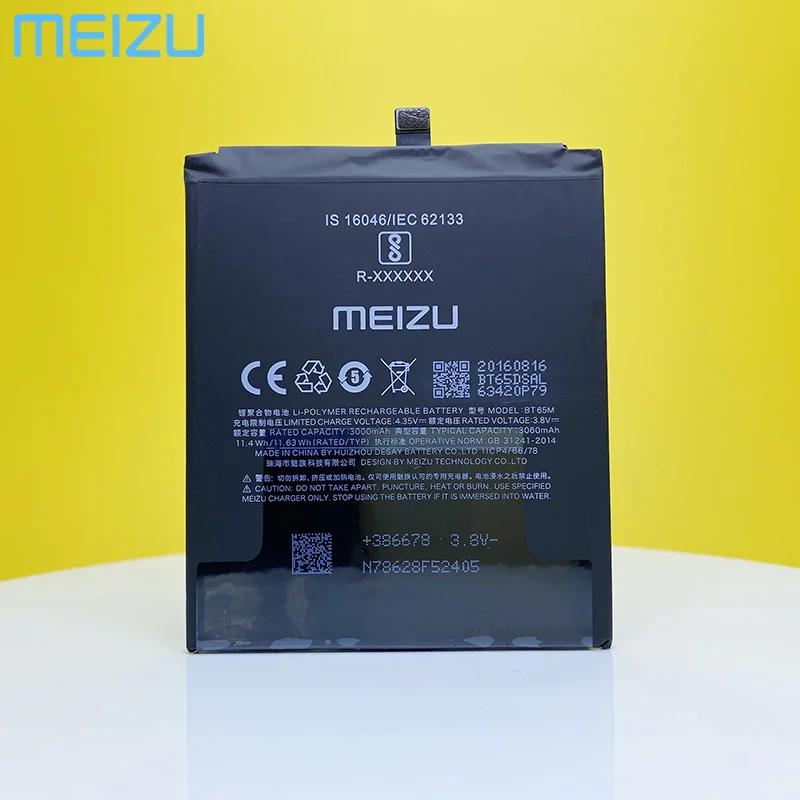 Meizu 100% оригинальный MX6 телефон BT65M 3060 мАч новый высококачественный аккумулятор +