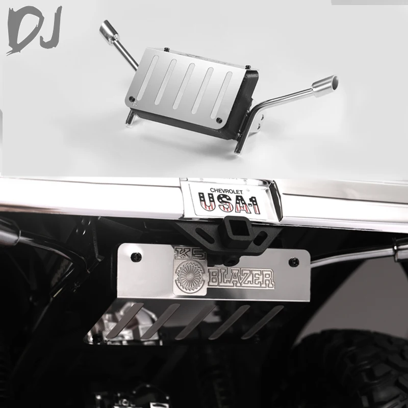 

Радиоуправляемая модель гусеничного автомобиля для TRAX TRX-4 T4 ChevroletRC K5 Блейзер металлический имитационный бак выхлопная труба опция запчасти