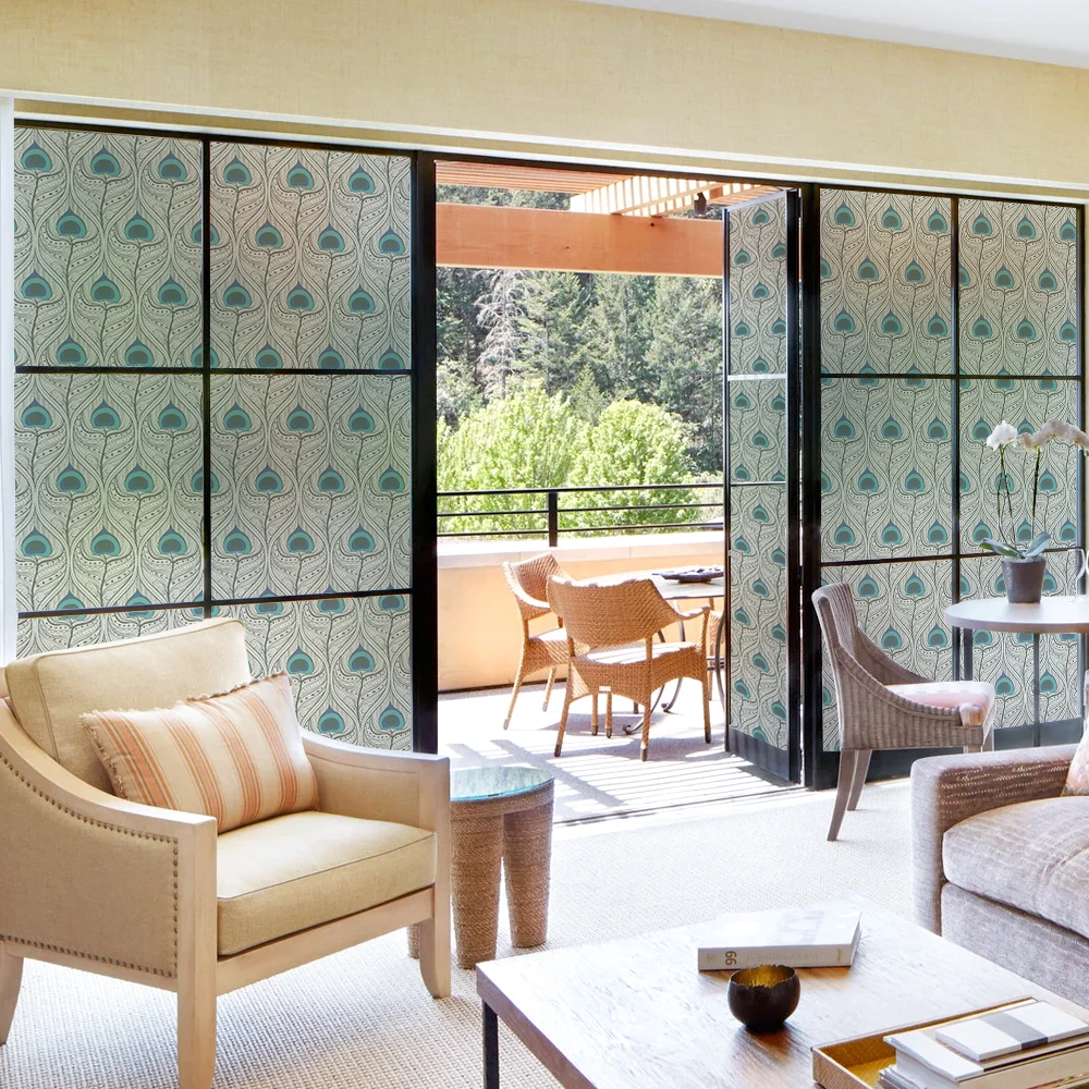 45*200 см витражное стекло электростатическое окно пленка матовая непрозрачная