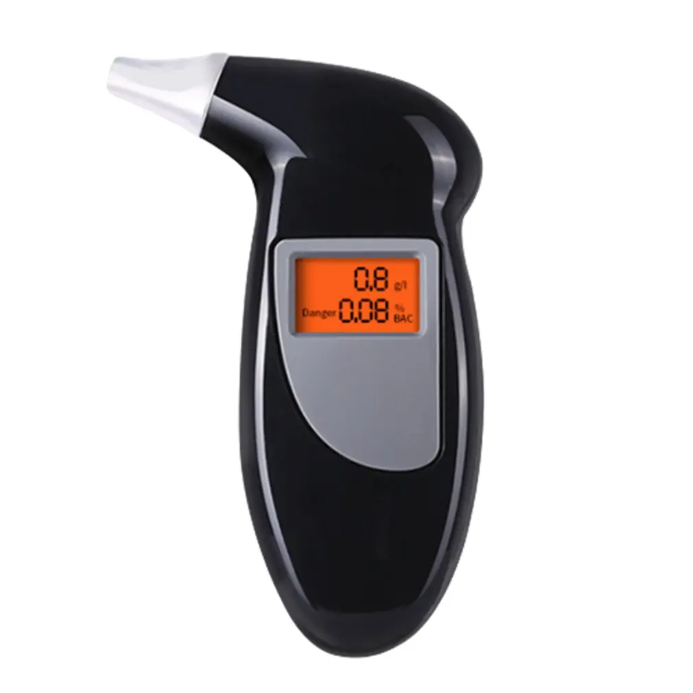 2018 Professional Alcohol Breath Tester Breathalyzer Analyzer Detector Test Keychain Breathalizer Breathalyser Device LCD Screen |