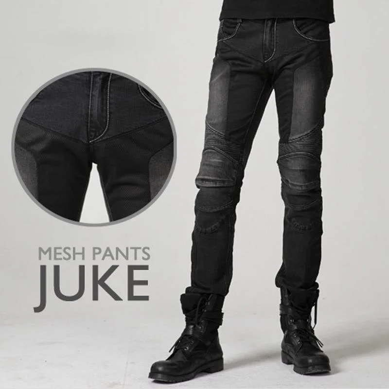 Дышащие сетчатые летние мотоциклетные джинсы защитные брюки для мотокросса