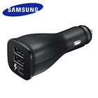 Автомобильное зарядное устройство с 2 USB-портами для Samsung Galaxy S10 Plus note 10, быстрая зарядка для Galaxy S9, S8, s6, s7 edge, A90, A80, A60, A70, A30, A50