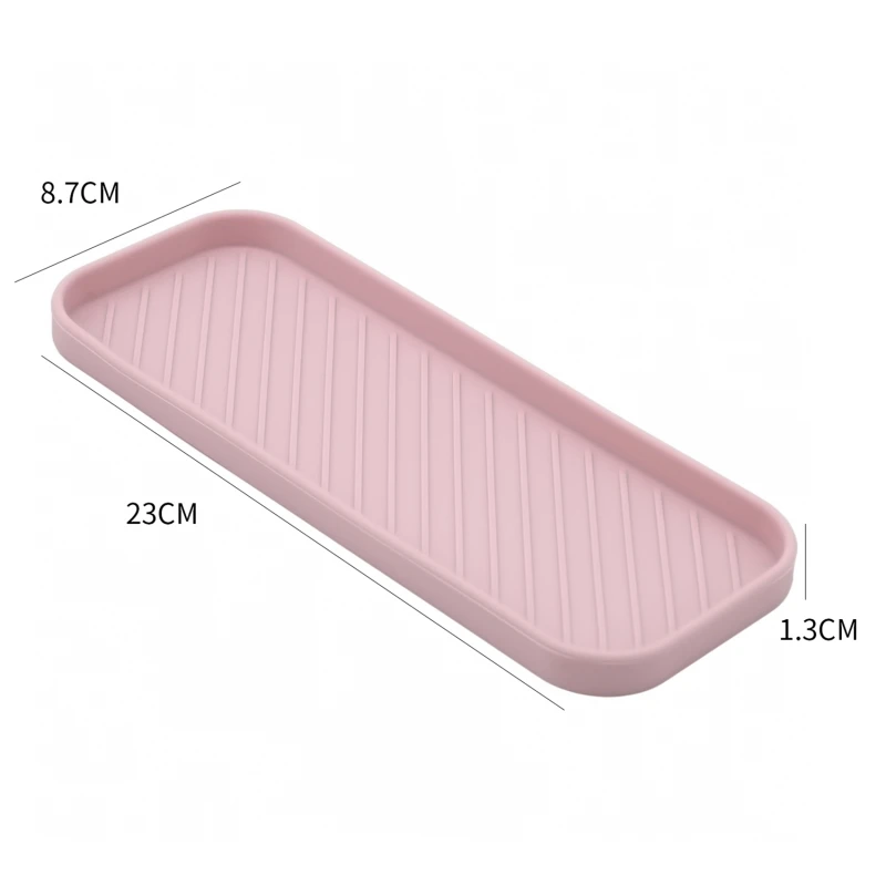 

Silicone Drain Tray For Tableware Water Cup Fruit Vegetable Kitchen Sink Organizer Storage Tray Sponge Holder Soap Dispenser