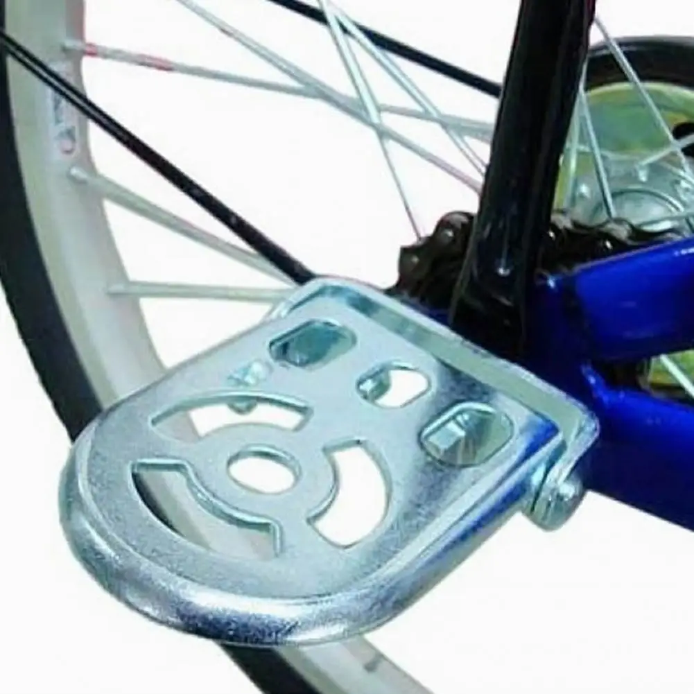 1 Pasang Pedal Belakang Sepeda Gunung MTB Baja Universal Lipat Pedal Belakang Sepeda Sedang untuk Anak-anak Aksesori Sepeda E-bike