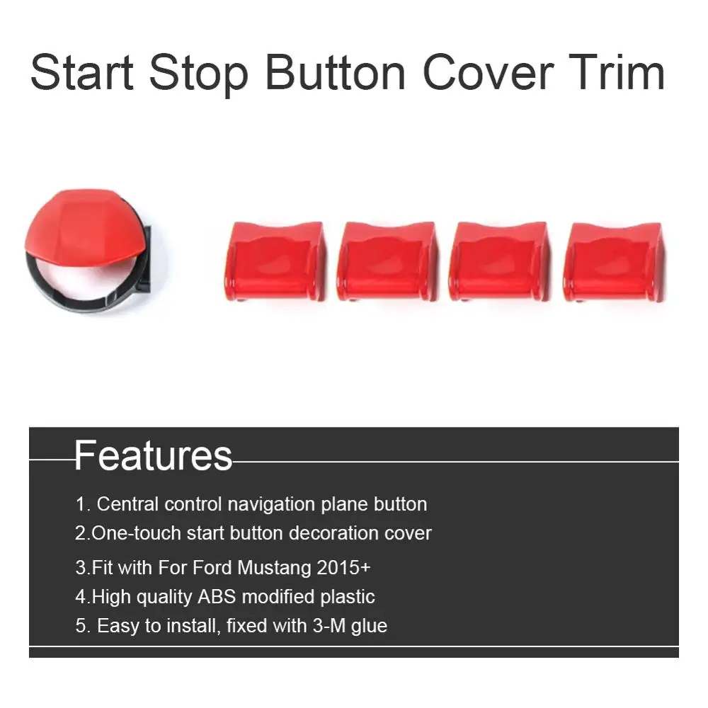Основная навигация кнопка запуска и остановки самолета красная отделка для Ford