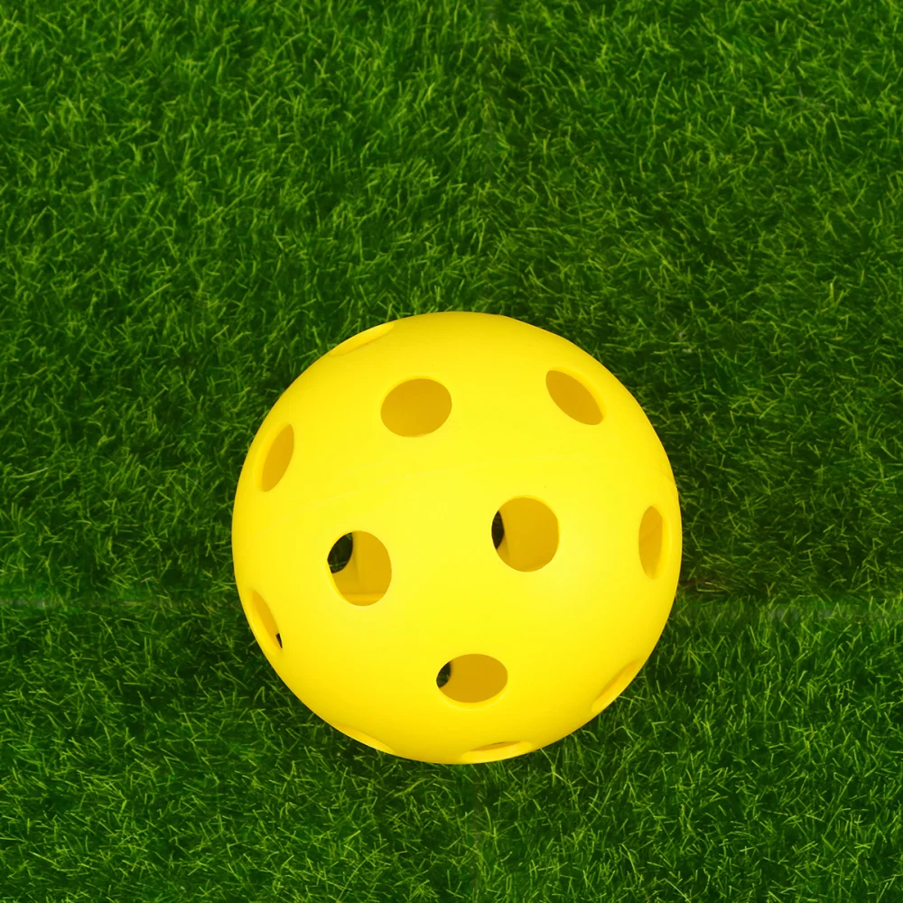 

14pcs Balls Yellow Pickleball with Holes for Indoor and Outdoor Courts