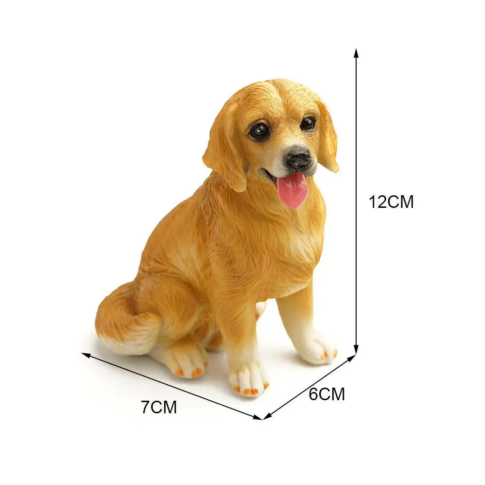 

Simulation Pet Dog Pug Poodle Standard Schnauzer Samoyed Model Head Figure Decoration Puppy Cute Desktop Action Car Toys Sh D7B2