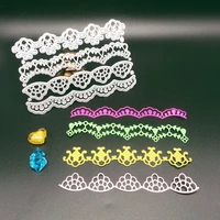 4 stylessets of decorative card edges metal cutting lace mold scrapbook diy photo album metal cutting mold
