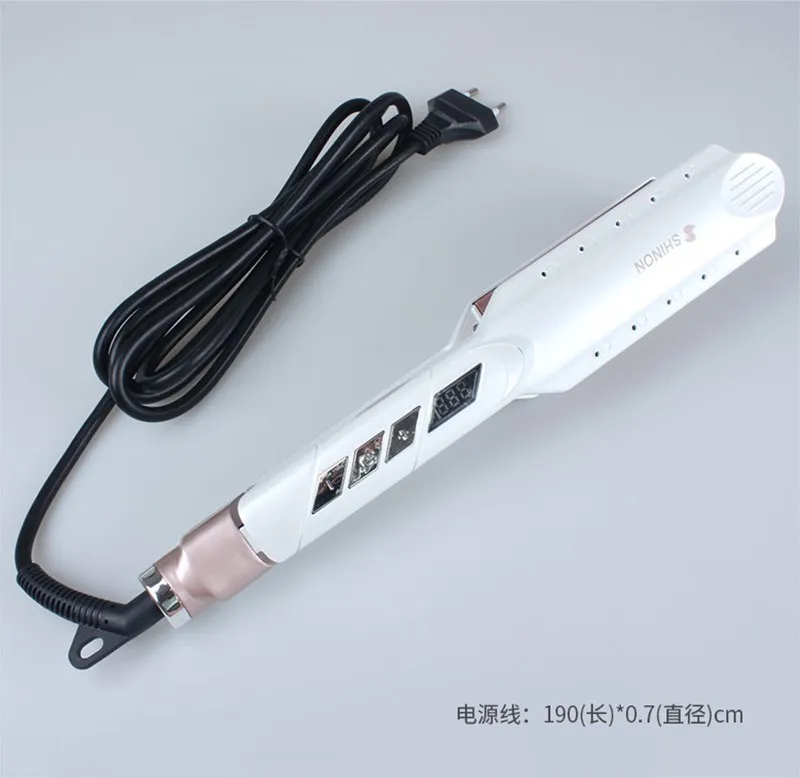2 в 1 профессиональный ЖК выпрямитель для волос щипцы завивки утюги с быстрым