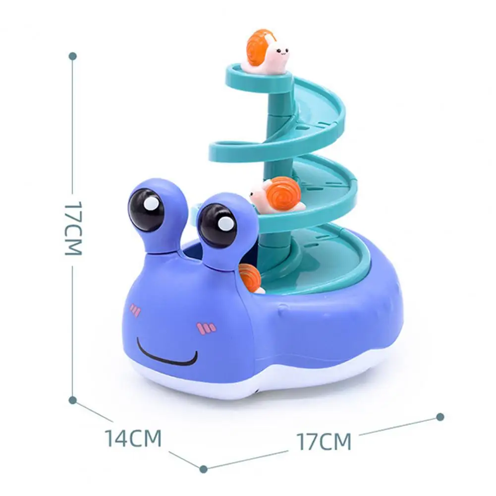 

Children Cute Snail Shape Glider Rail Car with Track Educational Toy Kids Gift