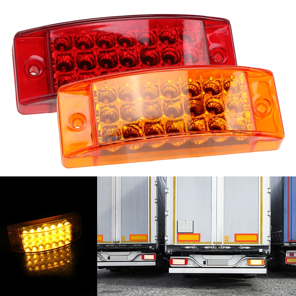 

Flowing Indicator Blinker Brake Rear Warning Tailight 2pcs 21 LED Tail Light 12V 24V Stop Lamp for Car Truck Lorry Trailer