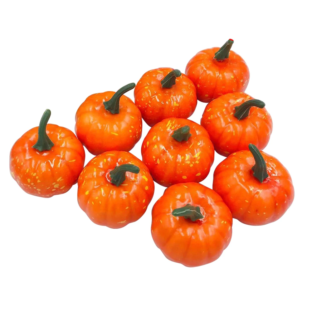 16 шт. искусственная тыква на Хэллоуин Имитация Поддельные реалистичные реквизит