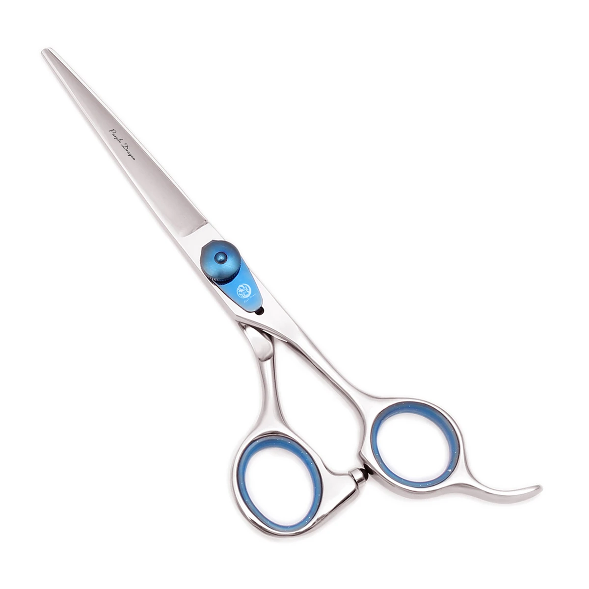 Ножницы для волос с деревянным футляром 6 &quotфиолетовый дракон японский 440C 1016N