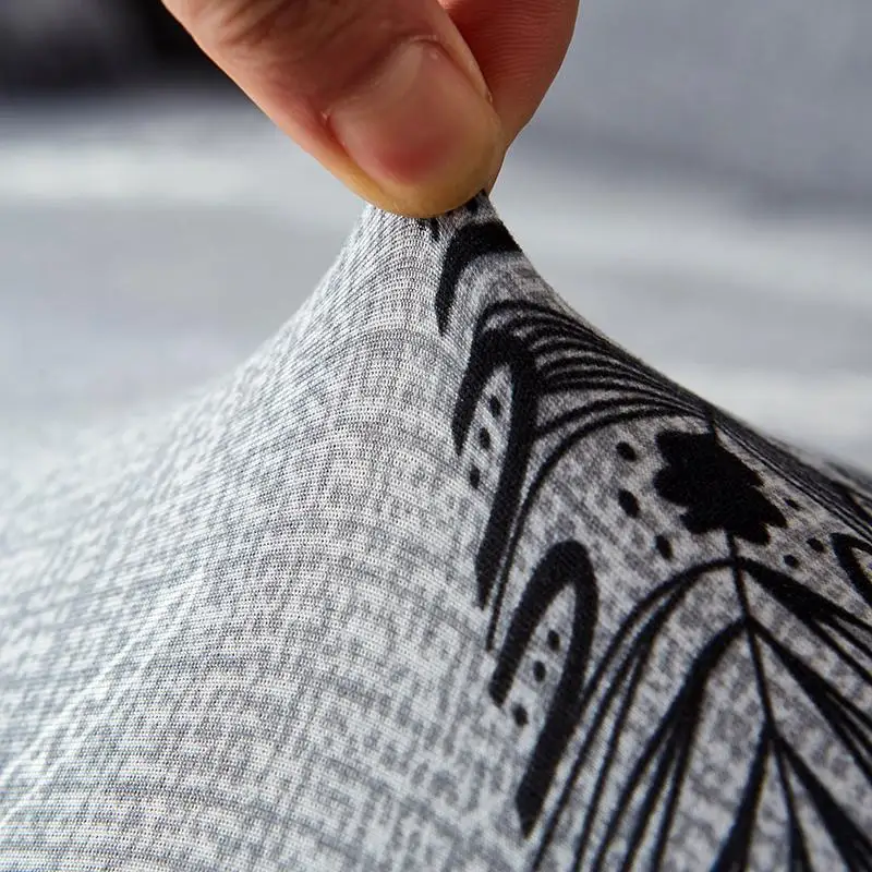 50 чехлов для дивана с принтом серых перьев гостиной чехол угловой Длинный