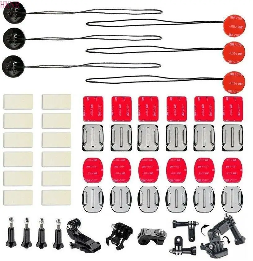 Новый изогнутый клейкий шлем Переднее Крепление и боковое для Gopro Hero 8 7 6 5 4 3 H9R +