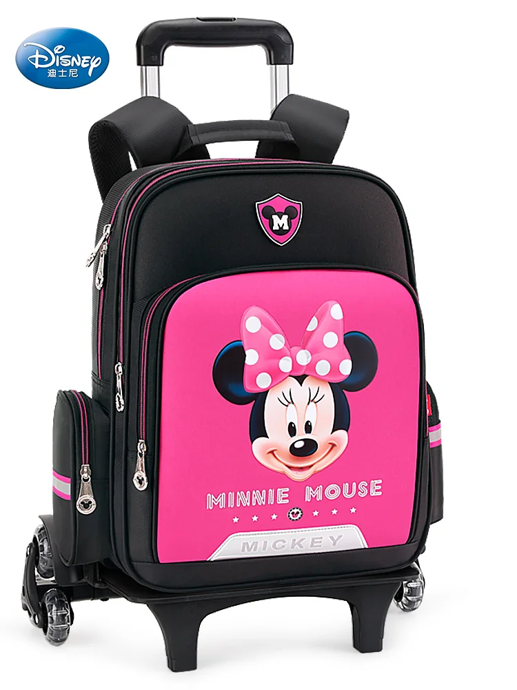 Оригинальный школьный портфель Disney Pull Rod для мальчиков и девочек 1-3-4 классов 3-х