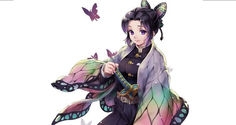 Shinobu Kocho Prop Косплей Реплика меч в ножнах аниме Demon Slayer Kimetsu No Yaiba косплей реквизит деревянный меч Weaopns