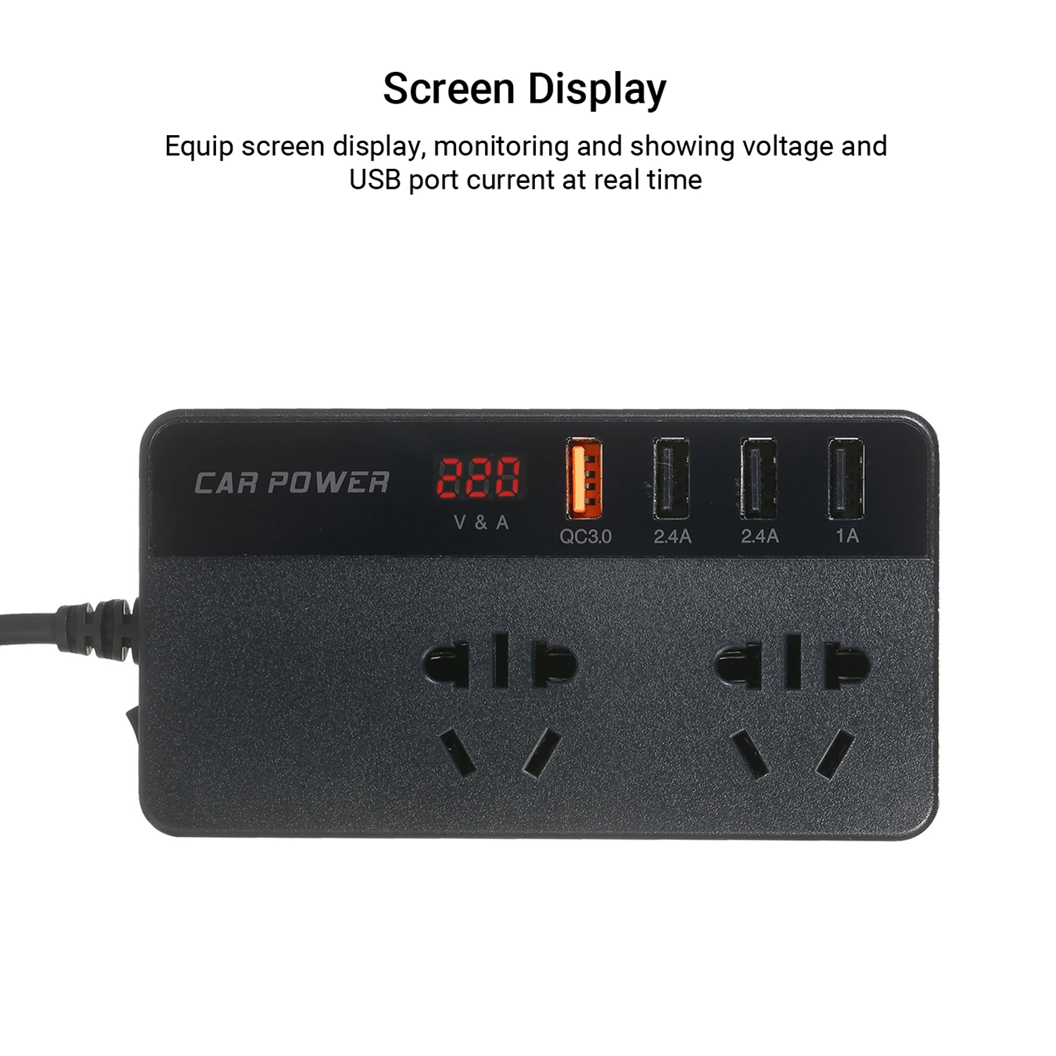 Автомобильный преобразователь напряжения 150 Вт 12 В постоянного тока в