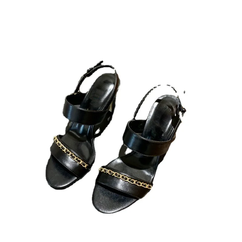 

Summer 2021 new peep-toe metal high-heel fashion sandal for women sandals women shoes