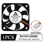 1 шт. Gdstime DC 12V вентилятор 50X50X10mm 50mm осевой Бесщеточный вентилятор охлаждения 5 см 50 мм x 10 мм Процессор ноутбук Видеокарта кулер