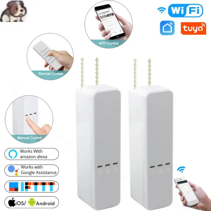 

Wi-Fi роликовый шторный привод «сделай сам», мотор с роликовым затвором, работает с приложением Tuya/Smart Life, с голосовым управлением, работает с ...