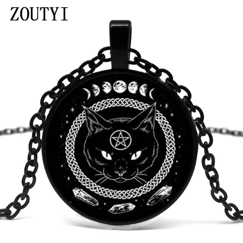 2019/Лидер продаж ожерелье с подвеской в виде пятизвездочного черного кота