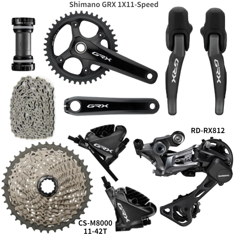 Велосипедная группа shimano GRX RX810 11 скоростей RX812 170/172.5 30/32/34/40/42T|Велосипедный