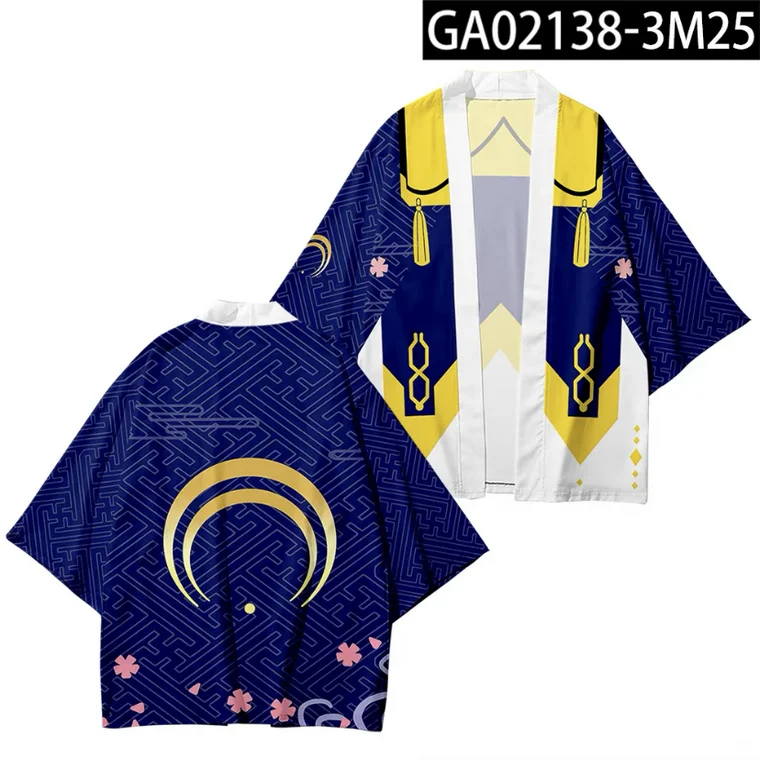 

Touken Ranbu 3D Printing Japanese Anime Game Kimono Haori Yukata Women/Mens Fashion Summer Casual Cool Short Sleeve Cardigan
