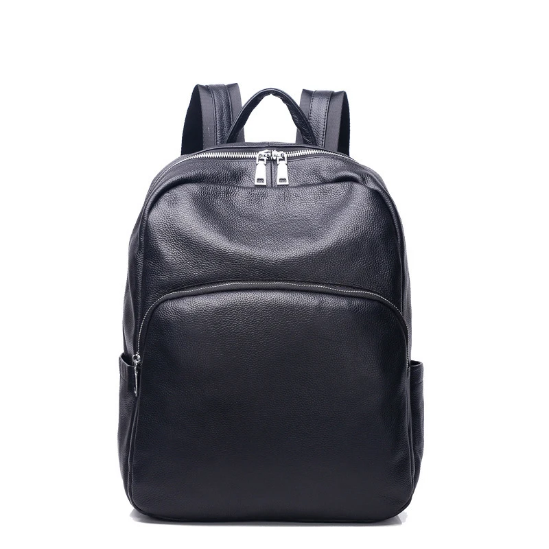 

Новинка 2021, мужской модный трендовый рюкзак, кожаный вместительный замшевый кожаный рюкзак