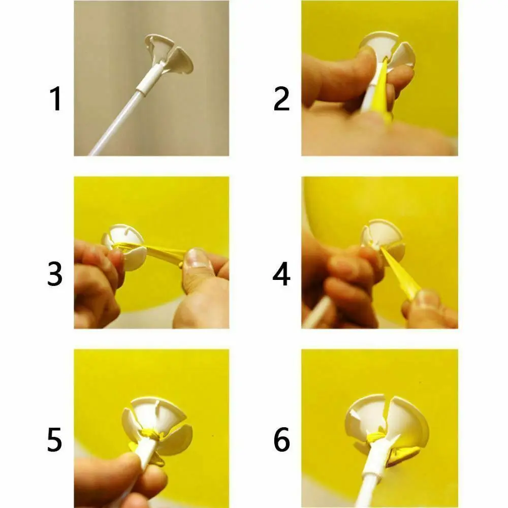 

20pcs 40cm Multicolor Latex Balloon Stick and Cups PVC Rods Balloon Holder For Wedding Christmas Hallowee Birthday Party Decor