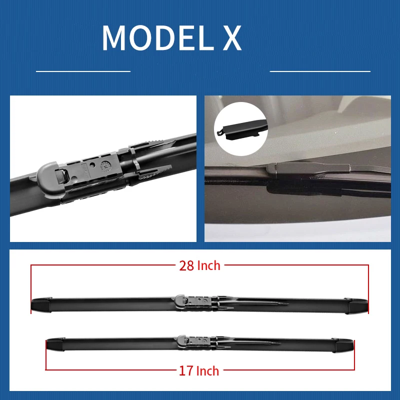 1 шт. режущая резиновая вставка для автомобильного стеклоочистителя Tesla Model S X