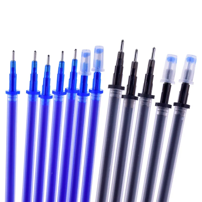 DELVTCH 0.5mm 6+20Pcs/Set Erasable Pen Refill Gel Rod Blue Black Ink School Stationery Office Writing Tool | Канцтовары для офиса