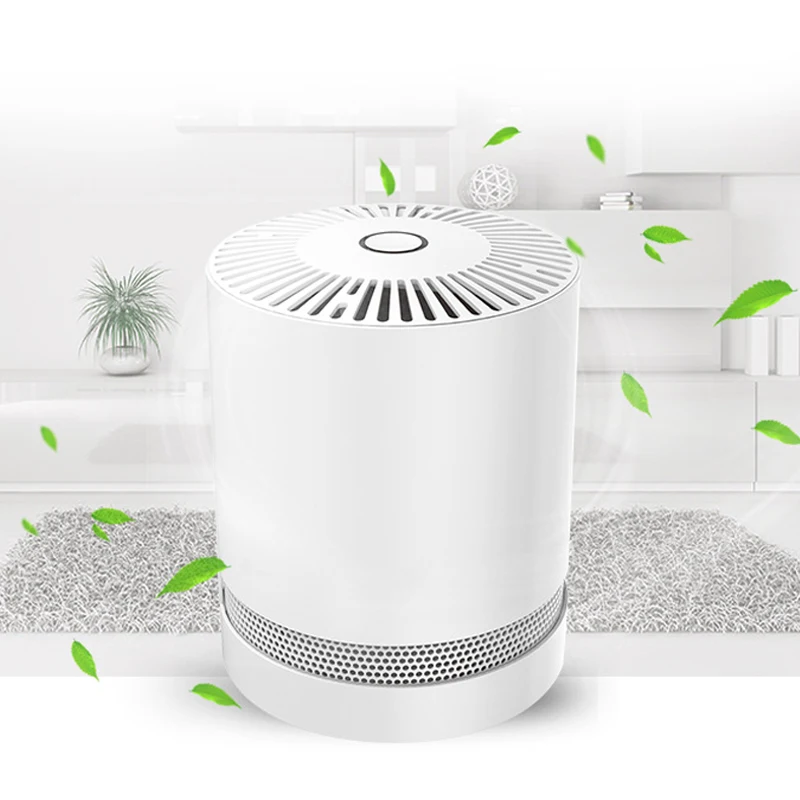 

2021 Air Purifier For Home True HEPA Filters Compact Desktop Purifiers Filtration with Night Light Air Cleaner New Drop Shipping