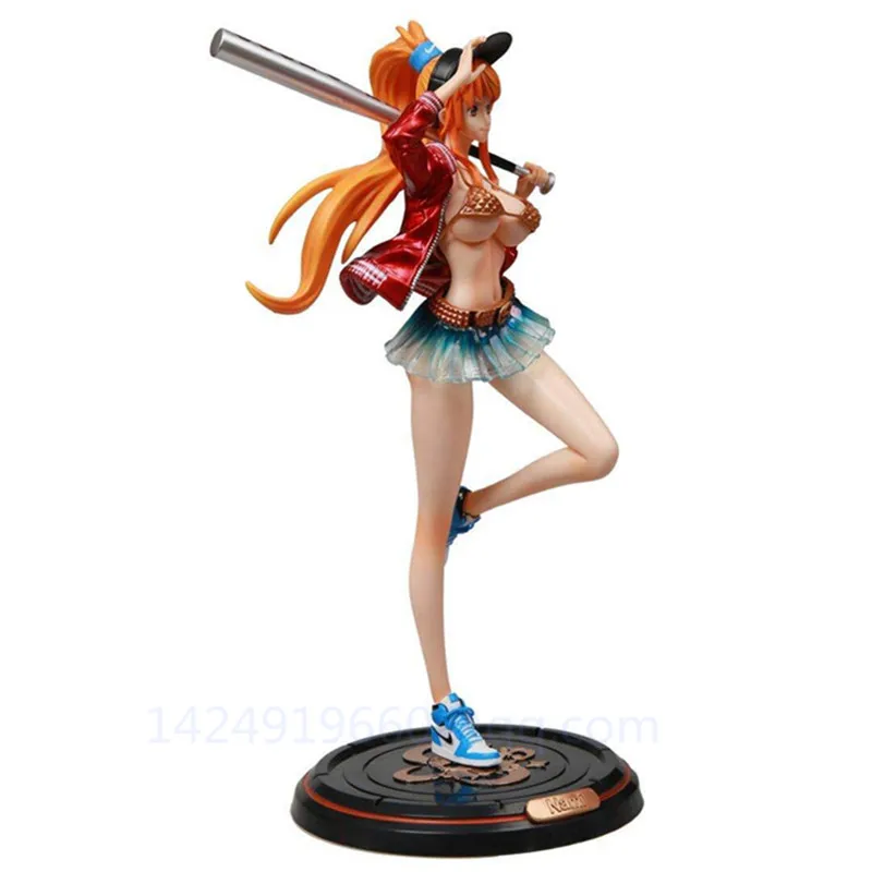 32 см аниме ONE PIECE Nami Play Бейсбол вор Кот модный тренд Рождественский подарок ПВХ