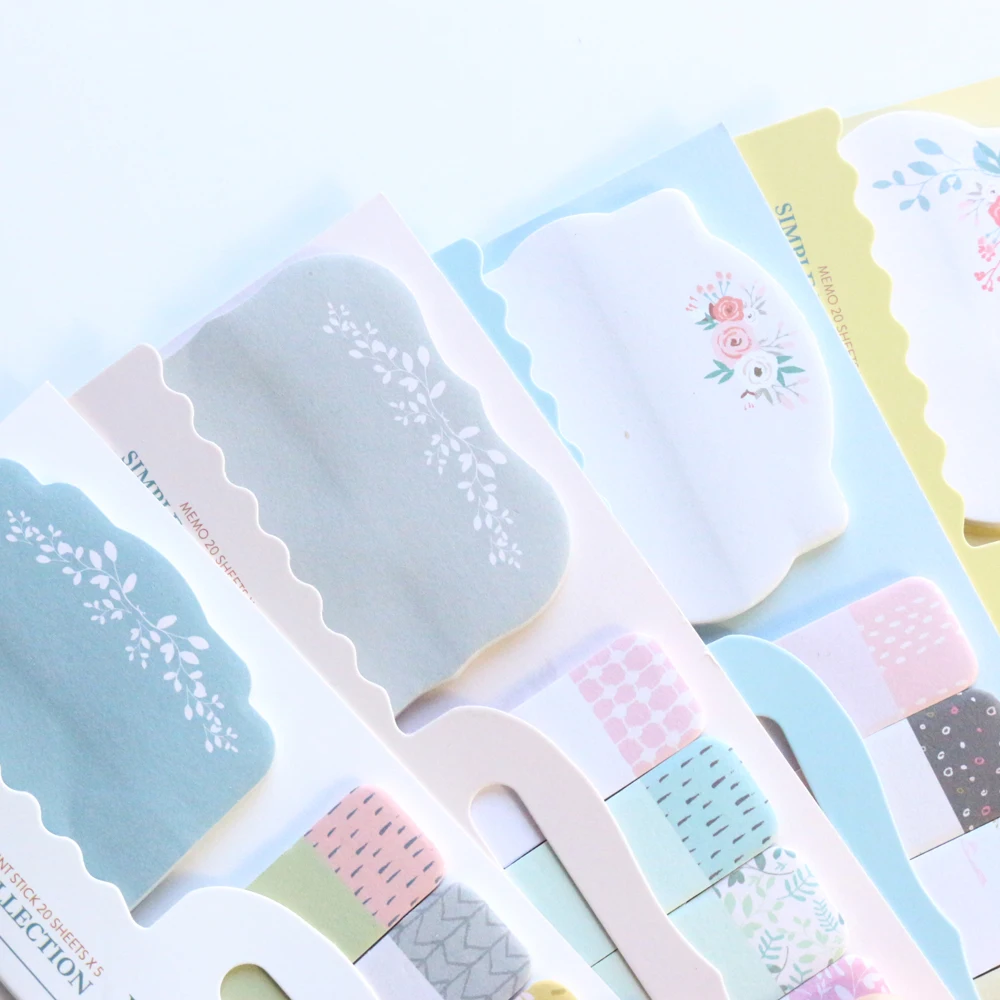 Оригинальный креативный мультяшный цветочный дизайн Domikee индексный ярлык липкий