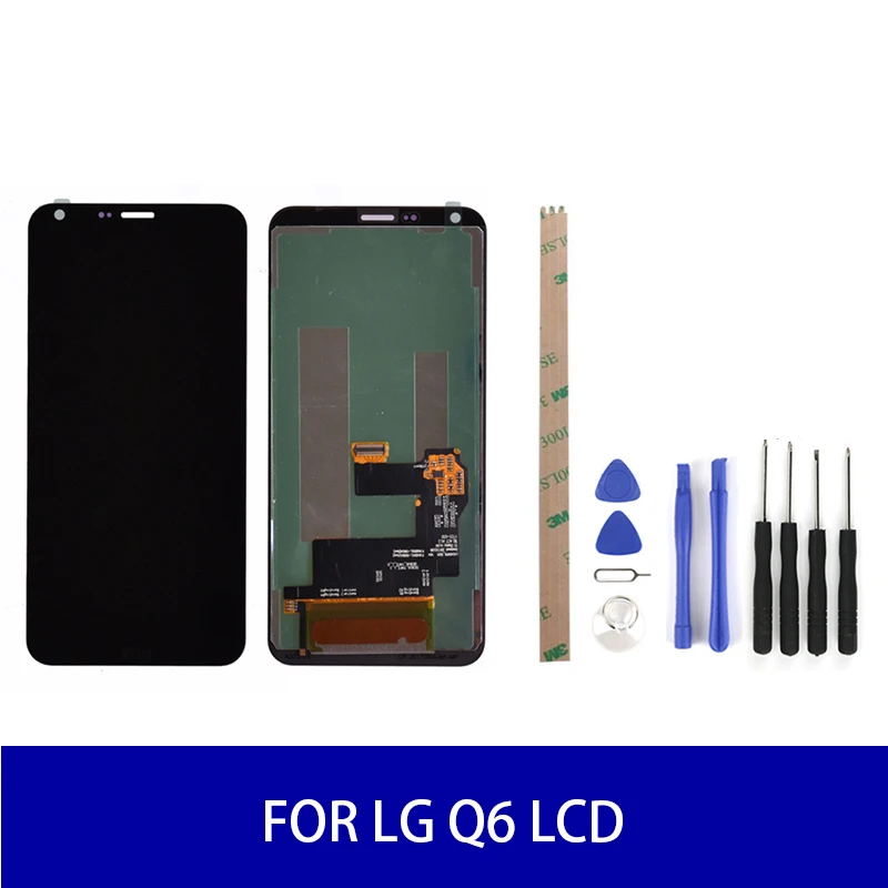 Оригинальный ЖК дисплей для LG Q6 сенсорная панель дигитайзер в сборе запасные