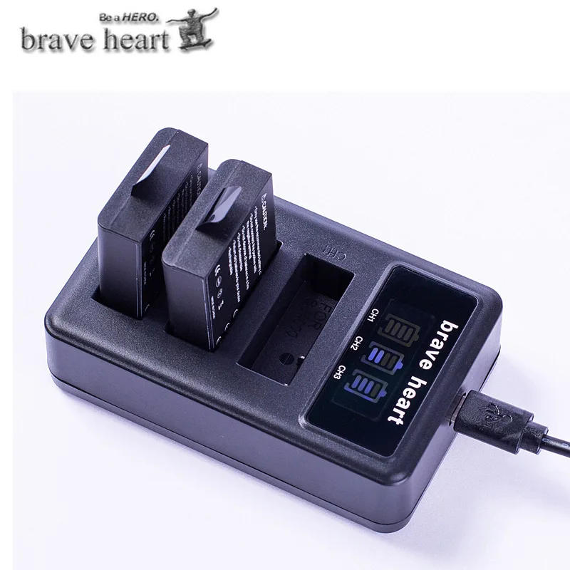 3,7 v 1050mAh батарея SJ4000 Батарея SJ5000 SJ6000, Wi-Fi+ ЖК-дисплей 3 лота usb зарядное устройство для спортивной экшн-камеры SJCAM sj 4000 5000 6000 7000 8000 sj9000 M10