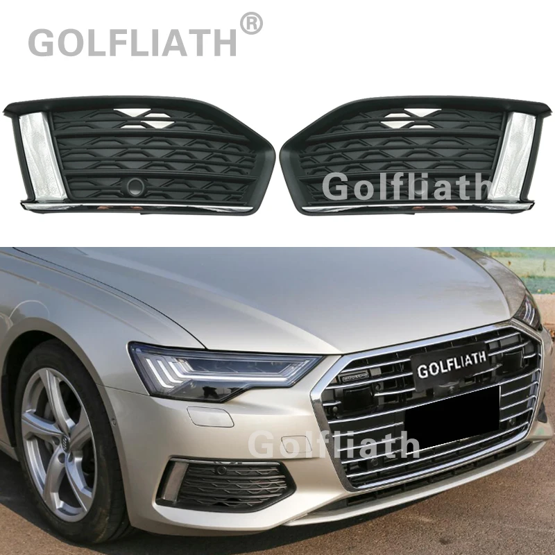 1 пара передний бампер для автомобилей Audi A6 C8 2019 OEM 4KD 807 647/648|Гоночные решетки| |