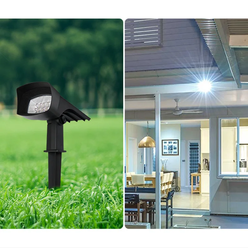 

The Solar Cell cross-border LED solar lawn lamp high bright solar emitter garden outdoor waterproof insert light