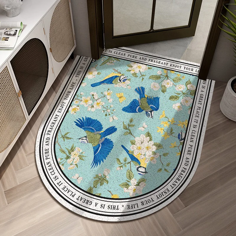 american entrance door mat semicircle pvc wire loop outdoor doorway carpet waterproof rug scratch the dirt elasticity floor mat free global shipping