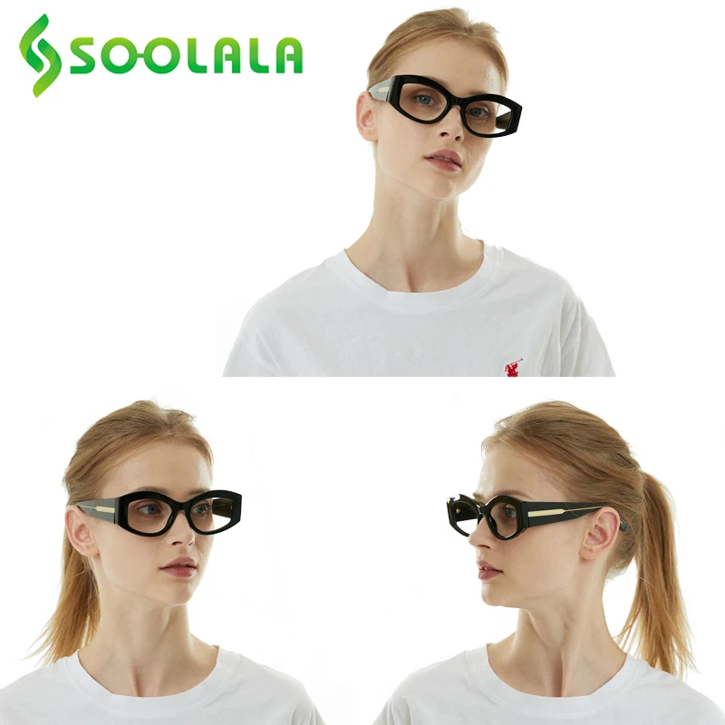 

SOOLALA Wide Arms Reading Glasses Women Female Presbyopic Farsighted Glasses Magnifier For Reading +0.5 +0.75 +1 +1.5 +2.5 +3